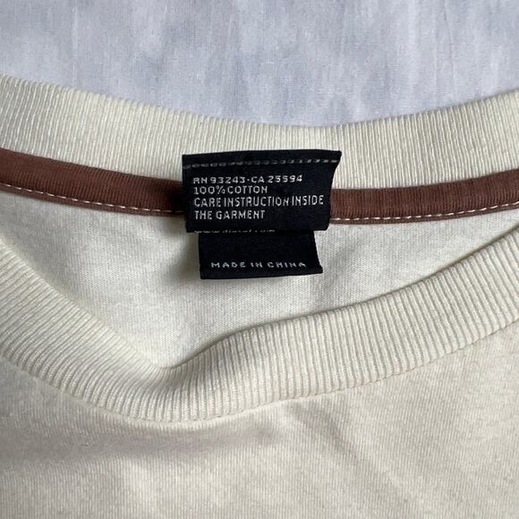 Diesel Big Logo Dragon Cream T-shirt Size XL 100% Cotton Avant Garde Japanese - Picture 6 of 6